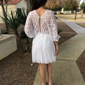 FREE PEOPLE, white, low cut, summer dress!